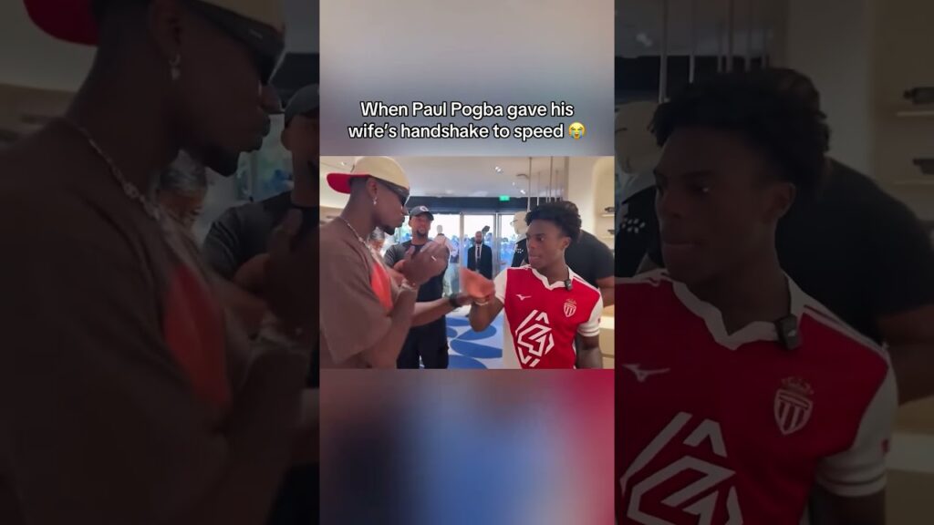 Pogba med morsomt håndtrykk