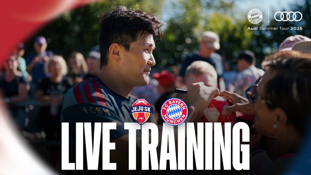Trening med Bayern i Jeju